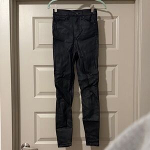 Black Faux Leather Skinny Pants or Jeans